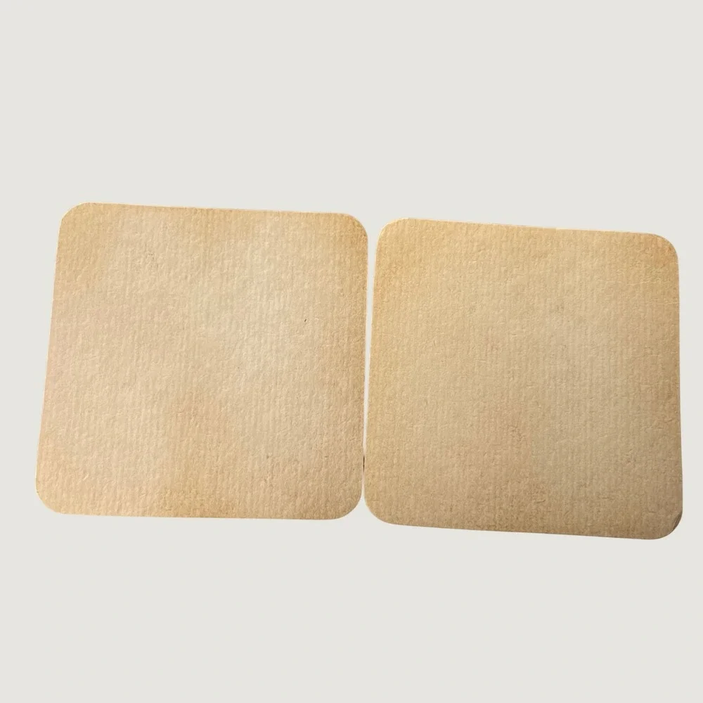 Wicküler Pils Set of 2 Beer Coasters Tan Vintage German Brewery Barware
